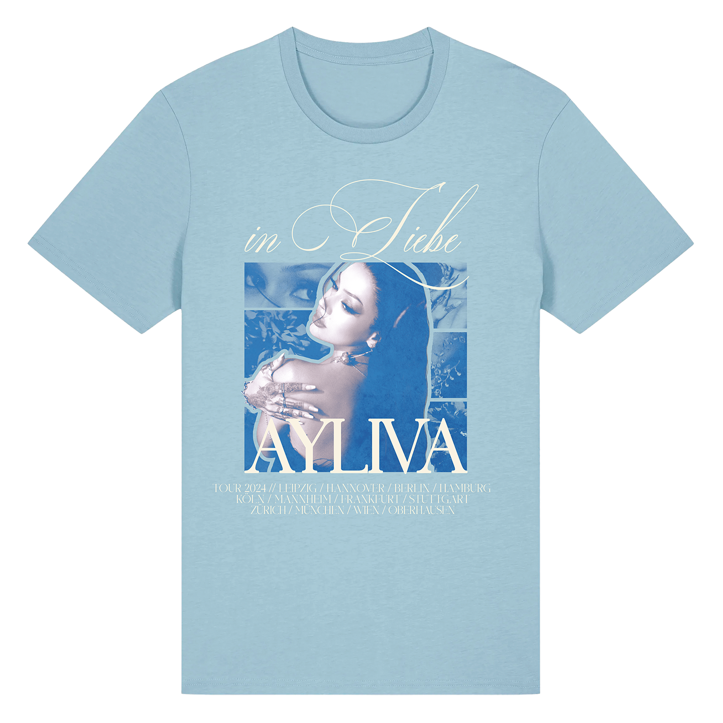 Collage - T-Shirt Blau